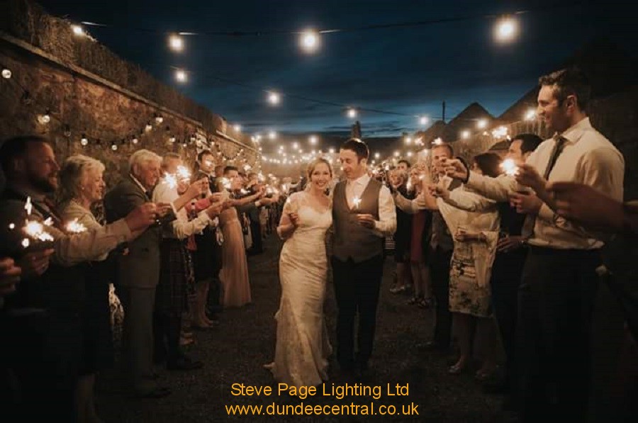 outdoor lighting at the cow shed by steve page